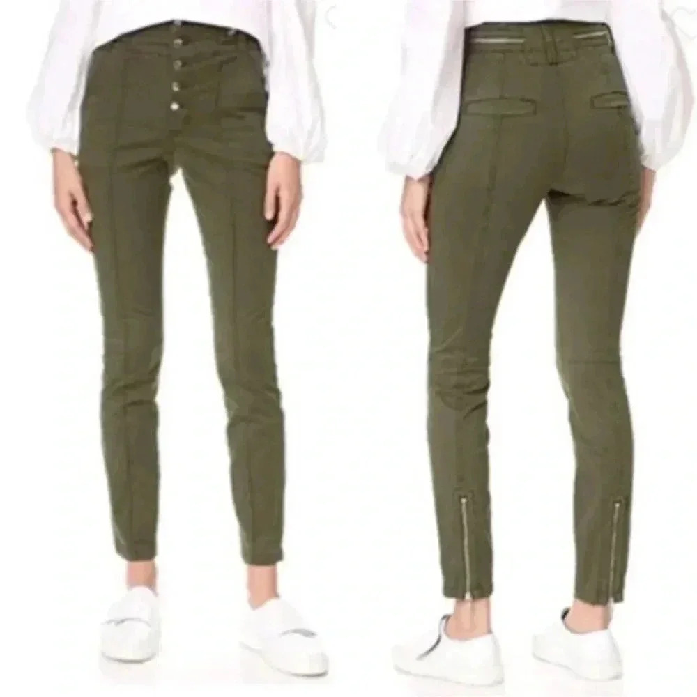 A.L.C Rowan High Rise Skinny Pants Size 4 Women's Olive originally $295
